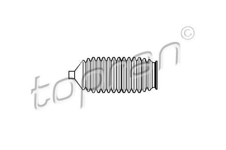 Пильник рульового керування TOPRAN / HANS PRIES 721 139