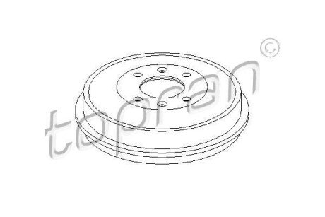 Тормозной барабан TOPRAN / HANS PRIES 721 188