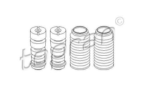 Пылезащитный комплект на 2 амортизатора TOPRAN / HANS PRIES 915 017