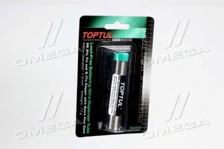 Дріт паяльний олов\'яний d1мм у тубі TOPTUL (TOPTUL) Toptul EBAA0110