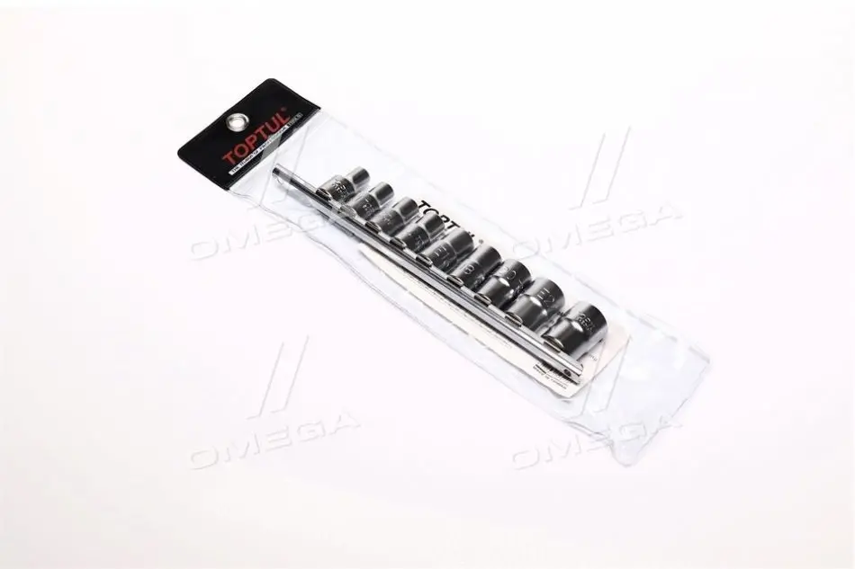 Набір головок TORX 1/2" E10-E24 9од.(зірка Давида) (TOPTUL) Toptul GAAG0901 (фото 1)