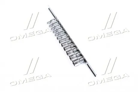 Набір головок 1/4" 12од. 413мм (на планці) (TOPTUL) Toptul GAAQ0801U