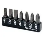 Комплект біт 1/4" 7ед. TOPTUL Toptul GAAV0704