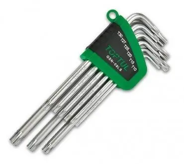 К-кт зіркоподібних ключів TORX Toptul GSN09LS
