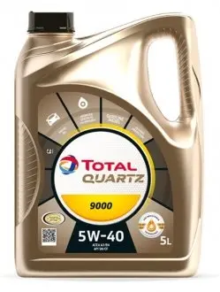 Масло моторное QUARTZ 9000 5W-40 5л TOTAL 213678
