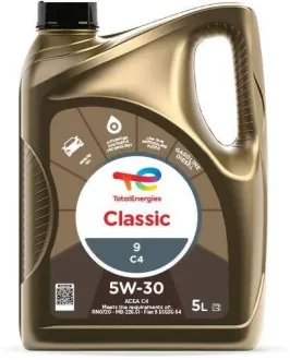 Олива для двигуна CLASSIC C4 5W-30 5л TOTAL 214131