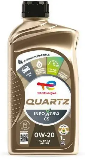 Олива QUARTZ INEO XTRA C5 0W-20 1л TOTAL 225814 (фото 1)
