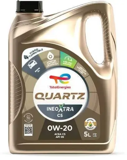 Олива QUARTZ INEO XTRA C5 0W20 5L TOTAL 225946 (фото 1)