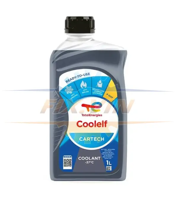 Антифриз Coolelf CarTech G12 -37°C 1л TOTAL 230161 (фото 1)