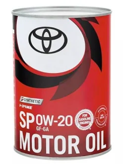 Олива моторна синтетична Toyota "0W20 SP/GF-6A", 1л TOYOTA/LEXUS 0888014306