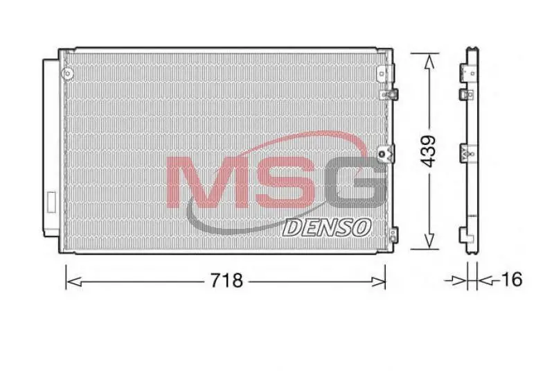Радиатор кондиционера в сборе TOYOTA/LEXUS 88460-50181 (фото 1)