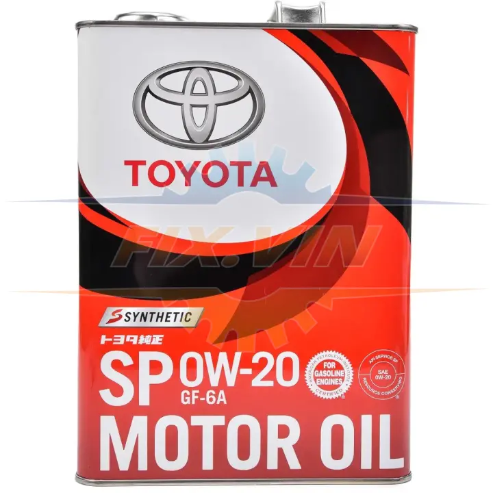 Олива моторна TOYOTA SP 0W-20 4л TOYOTA/LEXUS 0888013205 (фото 1)