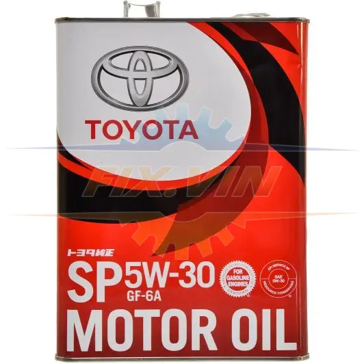Олива моторна TOYOTA SP 5W-30 4л TOYOTA/LEXUS 08880-13705 (фото 1)