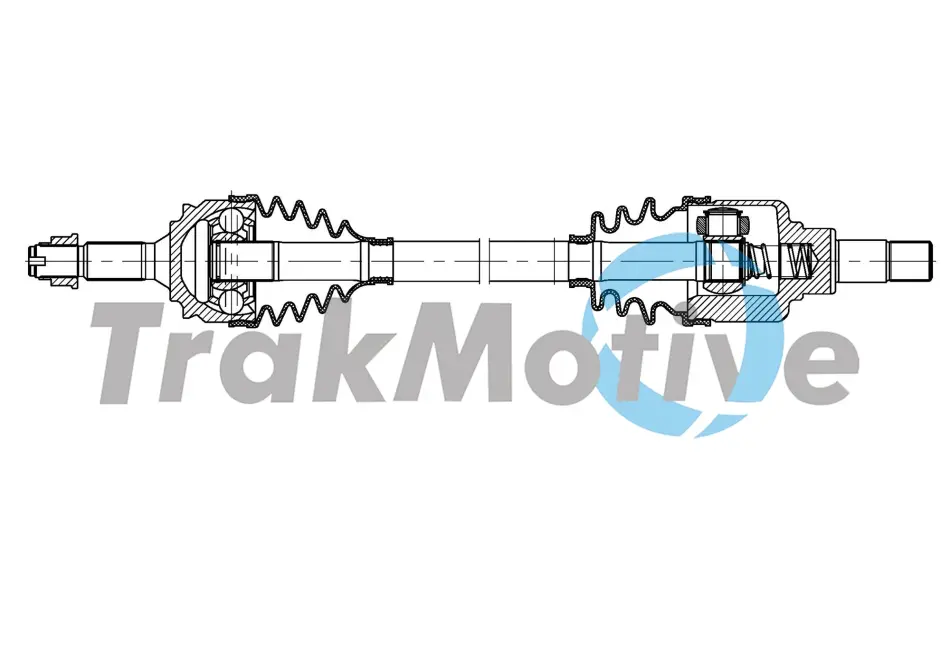 TRAKMOTIVE CITROEN Напіввісь передн. лів. C-ELYSEE (DD_) 1.2 VTi 72 12-17 Trakmotive/Surtrack 301889 (фото 1)