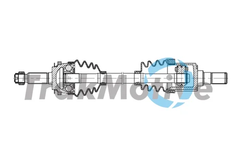 TRAKMOTIVE KIA Напіввісь передн. прав PICANTO I (SA) 1.1 04-11 Trakmotive/Surtrack 301913
