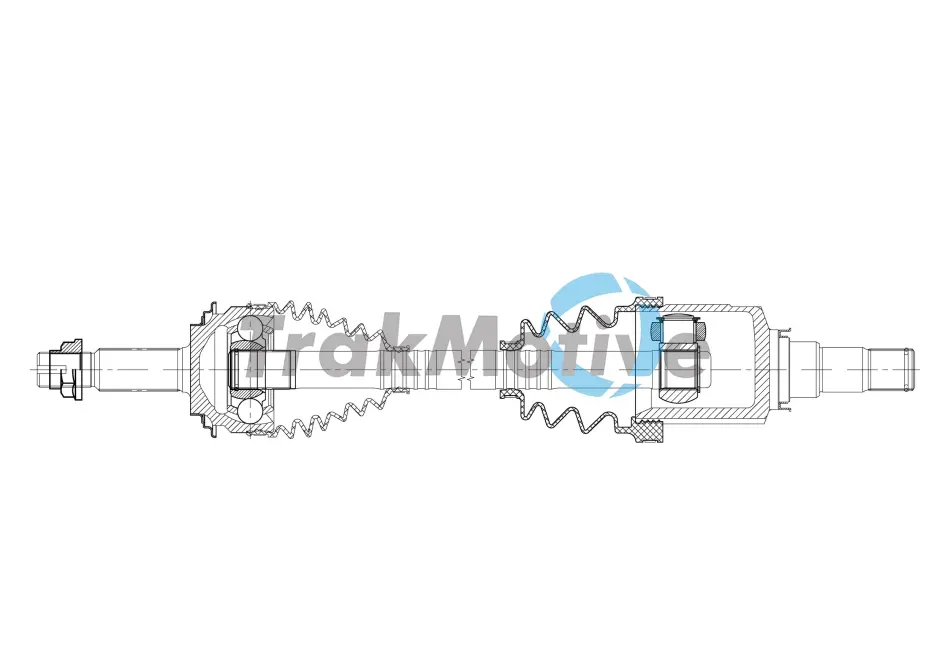 TRAKMOTIVE TOYOTA Напіввісь передня ліва YARIS 1.5 Hybrid 15-17 Trakmotive/Surtrack 301925 (фото 1)