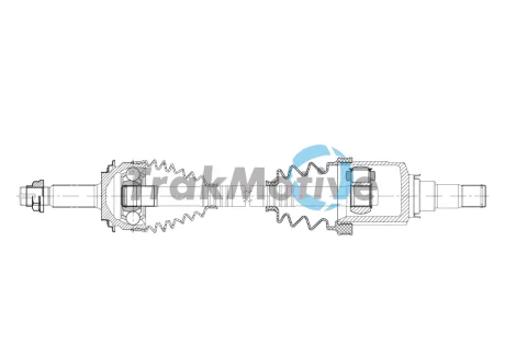 TRAKMOTIVE TOYOTA Напіввісь передня ліва YARIS 1.5 Hybrid 15-17 Trakmotive/Surtrack 301925