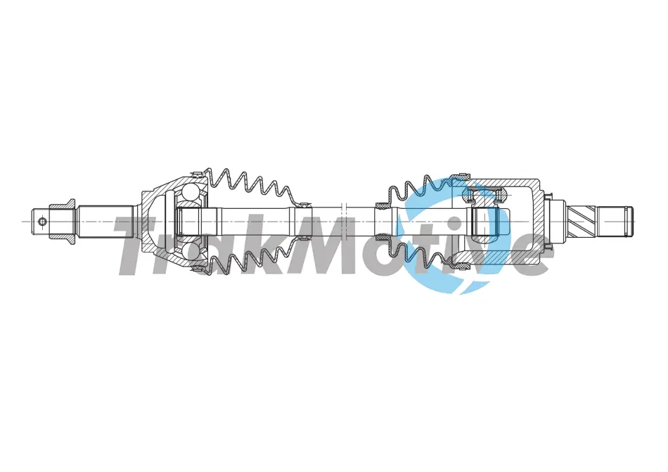 TRAKMOTIVE NISSAN Напіввісь передн. лів. JUKE (F15) 1.6 10-19 Trakmotive/Surtrack 301933 (фото 1)
