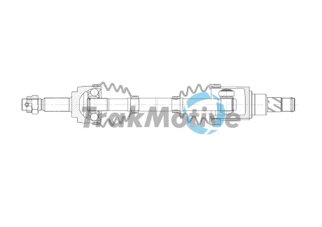 TRAKMOTIVE NISSAN Напіввісь передн. лів. MICRA IV (K13K, K13KK) 1.2 10-15 Trakmotive/Surtrack 301994