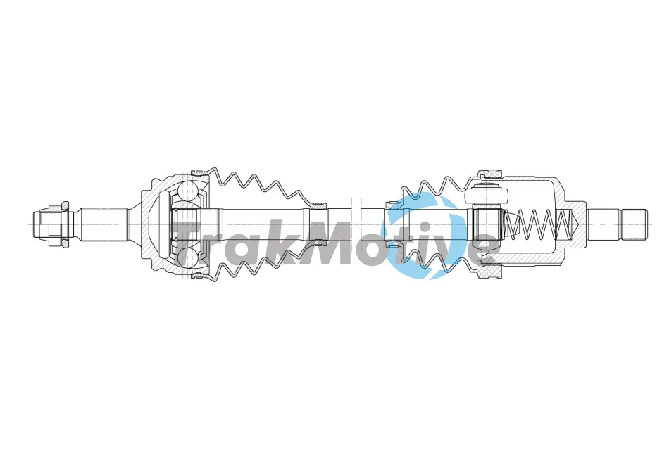 TRAKMOTIVE CITROEN Напіввісь передня ліва C4 GRAND PICASSO II 1.2 THP 130 14-, OPEL GRANDLAND / GRANDLAND X 1.2 17-, PEUGEOT 3008 II 1.2 16- Trakmotive/Surtrack 301999 (фото 1)
