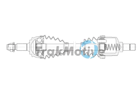 TRAKMOTIVE CITROEN Напіввісь передня ліва C4 GRAND PICASSO II 1.2 THP 130 14-, OPEL GRANDLAND / GRANDLAND X 1.2 17-, PEUGEOT 3008 II 1.2 16- Trakmotive/Surtrack 301999