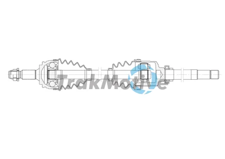 TRAKMOTIVE CITROEN Напіввісь передн. прав. C4 PICASSO II 1.2 THP 110 16-, PEUGEOT 3008 Trakmotive/Surtrack 302000