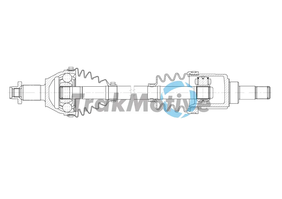 TRAKMOTIVE SEAT Привідний вал лів. IBIZA IV 15-16, SKODA Trakmotive/Surtrack 302036 (фото 1)