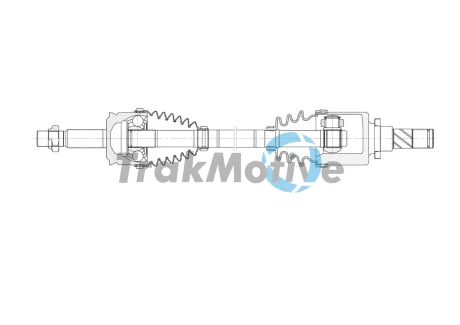 TRAKMOTIVE SMART Напіввісь передня права FORFOUR 1.1 04-06 Trakmotive/Surtrack 302038