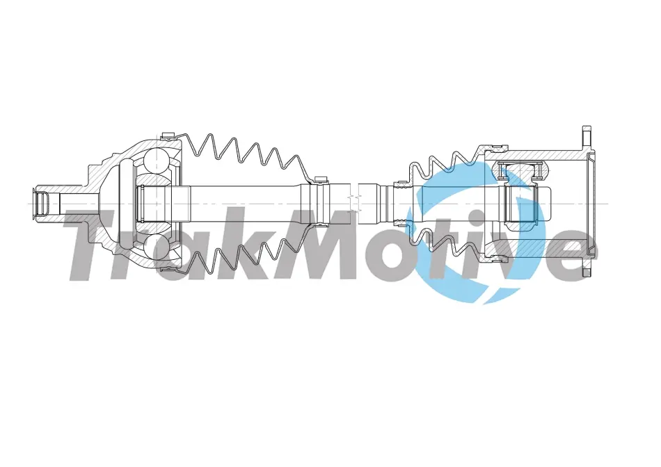 TRAKMOTIVE VW піввісь прав PASSAT B8 2.0 TDI, Touran 2.0tdi 15- Trakmotive/Surtrack 302053 (фото 1)