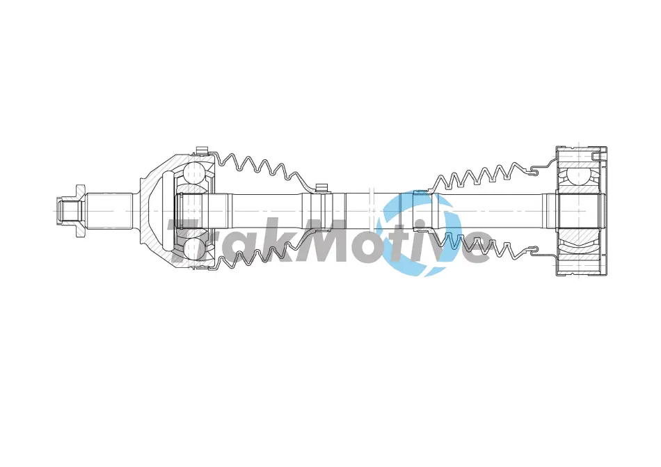 TRAKMOTIVE VW Напіввісь передн. прав. POLO (9N, 9A) 1.6 16V 06-09, SKODA FABIA II (542) 1.2 TSI 10-14, SEAT IBIZA III (6L1) 1.6 03-09 Trakmotive/Surtrack 302056 (фото 1)