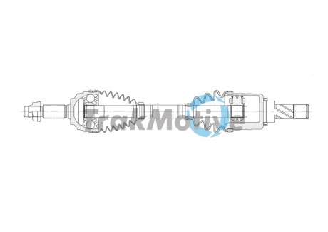 TRAKMOTIVE RENAULT Напіввісь передн. лів. CLIO IV (BH) 1.2 16V 12-21 Trakmotive/Surtrack 302066