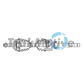 TRAKMOTIVE CITROEN Напіввісь передн. прав. JUMPY III 2.0 BlueHDi 120 16-, PEUGEOT EXPERT 2.0 BlueHDi 120 16- Trakmotive/Surtrack 302111
