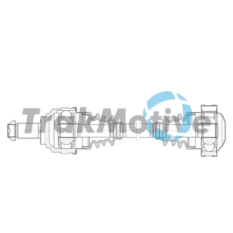 TRAKMOTIVE BMW Напіввісь задня лів. / прав. E53 X5 03-06 Trakmotive/Surtrack 302113