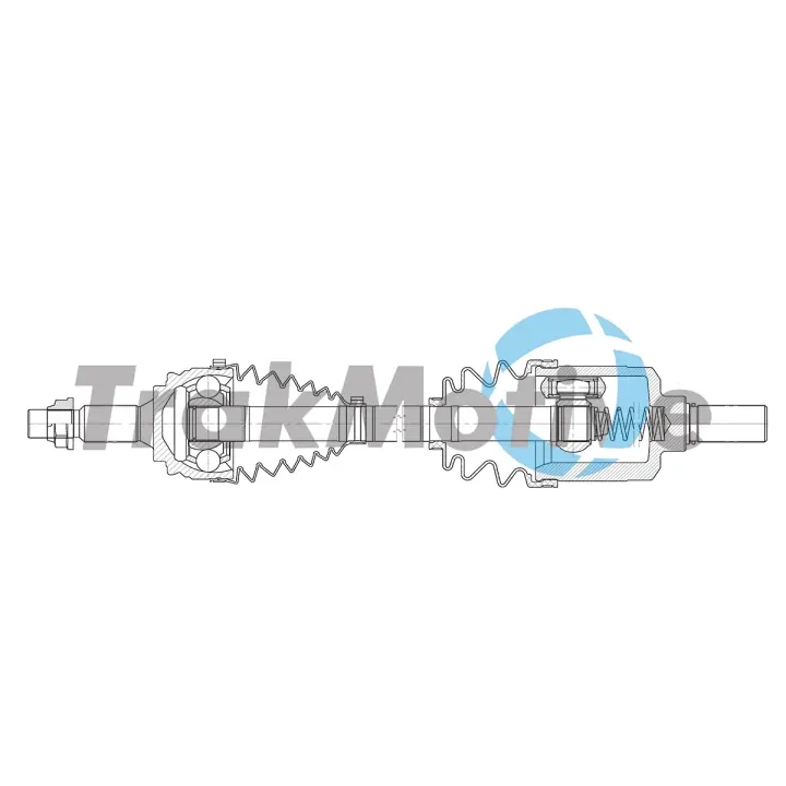 TRAKMOTIVE CITROEN Напіввісь передн. лів. C4 PICASSO II 2.0 BlueHDi 150 13-, PEUGEOT 3008 1.6 THP 150 Trakmotive/Surtrack 302117 (фото 1)