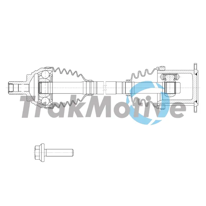 TRAKMOTIVE AUDI Напіввісь передн. лів. A3 (8V1, 8VK) 1.0 TFSI 16-17, SEAT, SKODA, VW Trakmotive/Surtrack 302138 (фото 1)
