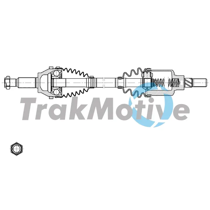 TRAKMOTIVE RENAULT піввісь задн.Duster 4X4 Trakmotive/Surtrack 302140 (фото 1)