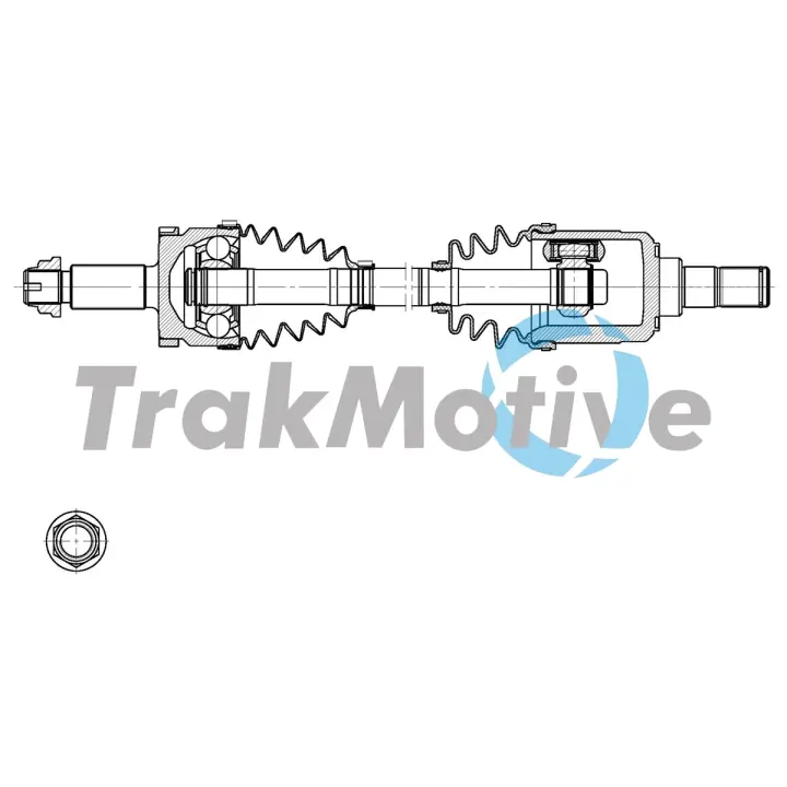 TRAKMOTIVE HYUNDAI Напіввісь передн. лів. TUCSON (TL, TLE) 1.7 CRDi 15-20, KIA SPORTAGE IV (QL, QLE) 1.7 CRDi 15-22 Trakmotive/Surtrack 302141 (фото 1)