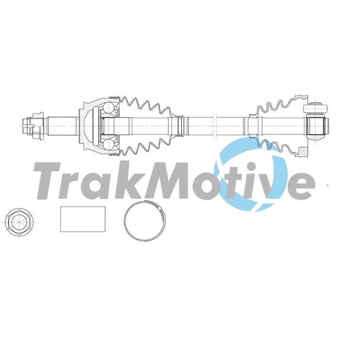 TRAKMOTIVE FIAT Напіввісь передня прав. FIORINO 1.3 D Multijet 09- Trakmotive/Surtrack 302146 (фото 1)