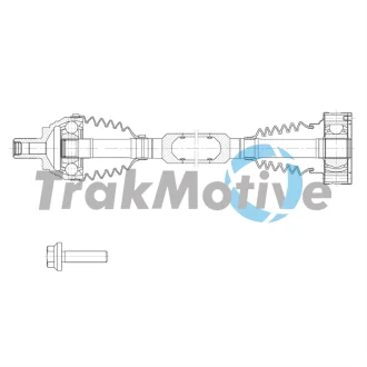 TRAKMOTIVE SEAT Напіввісь передн. прав. ATECA (KH7, KHP) 1.6 TDI 16-, SKODA SUPERB III (3V3) 1.6 TDI 15-, VW PASSAT B8 1.6 TDI 14- Trakmotive/Surtrack 302158