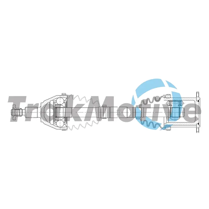 TRAKMOTIVE AUDI Напіввісь передн. лів. A1 (8X1, 8XK) 1.0 TFSI 15-18, SEAT, SKODA, VW Trakmotive/Surtrack 302162 (фото 1)
