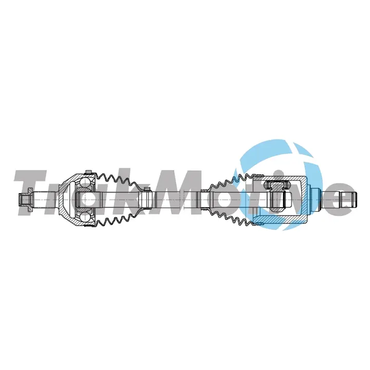 TRAKMOTIVE AUDI Напіввісь передн. лів. A1 (8X1, 8XK) 1.0 TFSI 16-18, SEAT, SKODA, VW Trakmotive/Surtrack 302168 (фото 1)