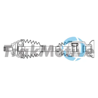 TRAKMOTIVE AUDI Напіввісь передня права Q3 (F3B) 40 TFSI quattro 18-, VW TIGUAN (AD1, AX1) 2.0 TDI 4motion 16-20, SKODA KODIAQ I (NS6, NS7, NV7) 2.0 TDI 4x4 17- Trakmotive/Surtrack 302225