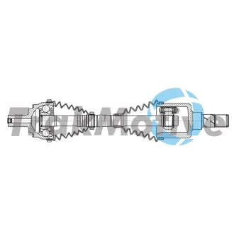 TRAKMOTIVE VOLVO Напіввісь передня ліва V40 (525) D2 15-19 Trakmotive/Surtrack 302234