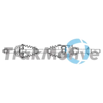 TRAKMOTIVE FIAT Напіввісь передня права FIORINO (225) 1.3 D Multijet 09- Trakmotive/Surtrack 302237