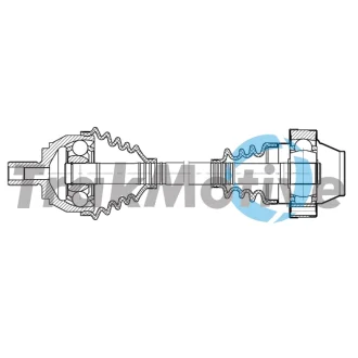 TRAKMOTIVE VW Напіввісь передня права AMAROK 2.0 BiTDI 10-12 Trakmotive/Surtrack 302248