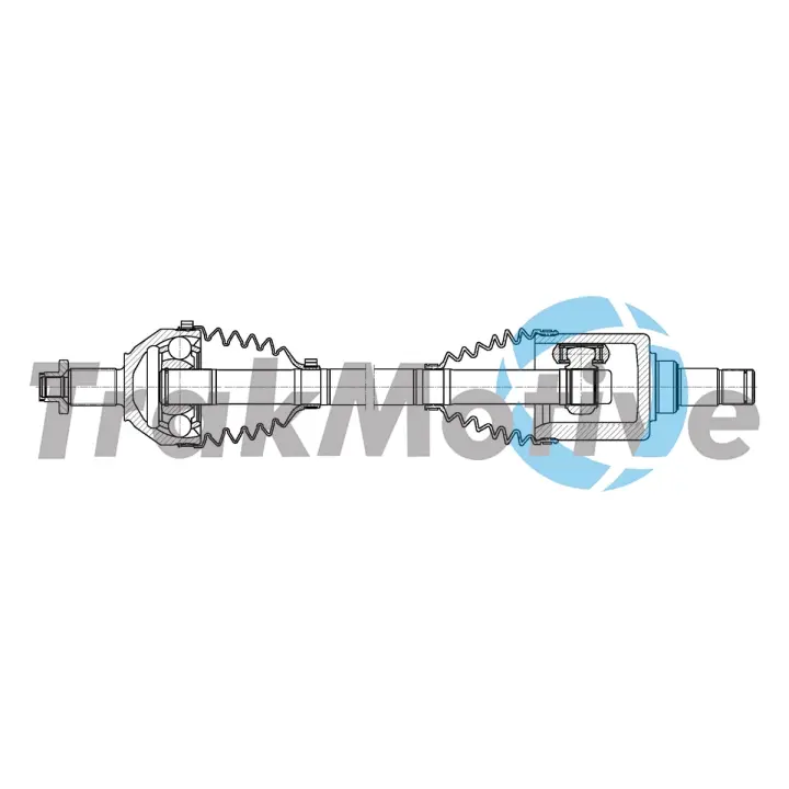 TRAKMOTIVE AUDI Напіввісь передня права A1 (8X1, 8XK) 1.0 TFSI 16-18, VW POLO V (6R1, 6C1) 1.0 TSI 14-17, SKODA FABIA III (NJ3) 1.0 TSI 14-21 Trakmotive/Surtrack 302270 (фото 1)