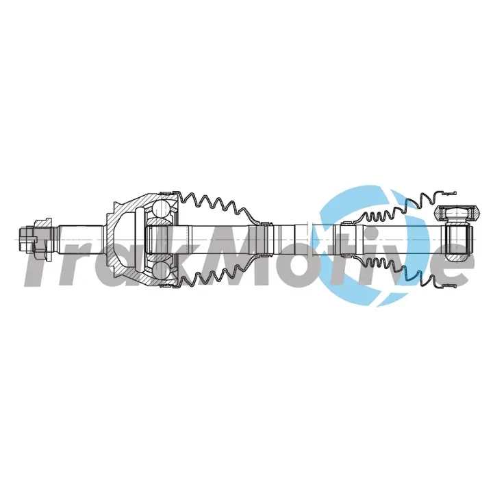 TRAKMOTIVE FIAT Напіввісь передня ліва/права DOBLO (263_) 1.6 D Multijet 10-23 Trakmotive/Surtrack 302353 (фото 1)