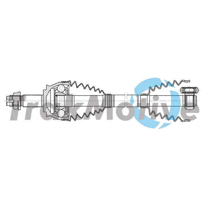 TRAKMOTIVE FIAT Напіввісь передня ліва/права DOBLO Cargo (263_) 1.6 D Multijet 10-23 Trakmotive/Surtrack 302354 (фото 1)