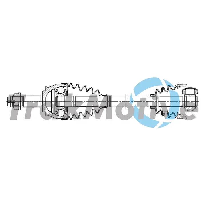 TRAKMOTIVE FIAT Напіввісь передня ліва/права GRANDE PUNTO (199) 1.6 D Multijet 08- Trakmotive/Surtrack 302356 (фото 1)