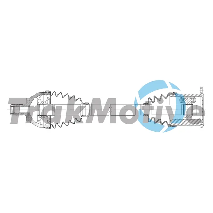TRAKMOTIVE VW Напіввісь передня ліва PASSAT B7 Variant (365) 2.0 TDI 12-14 Trakmotive/Surtrack 302383 (фото 1)